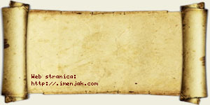 Isidor Krnčević vizit kartica